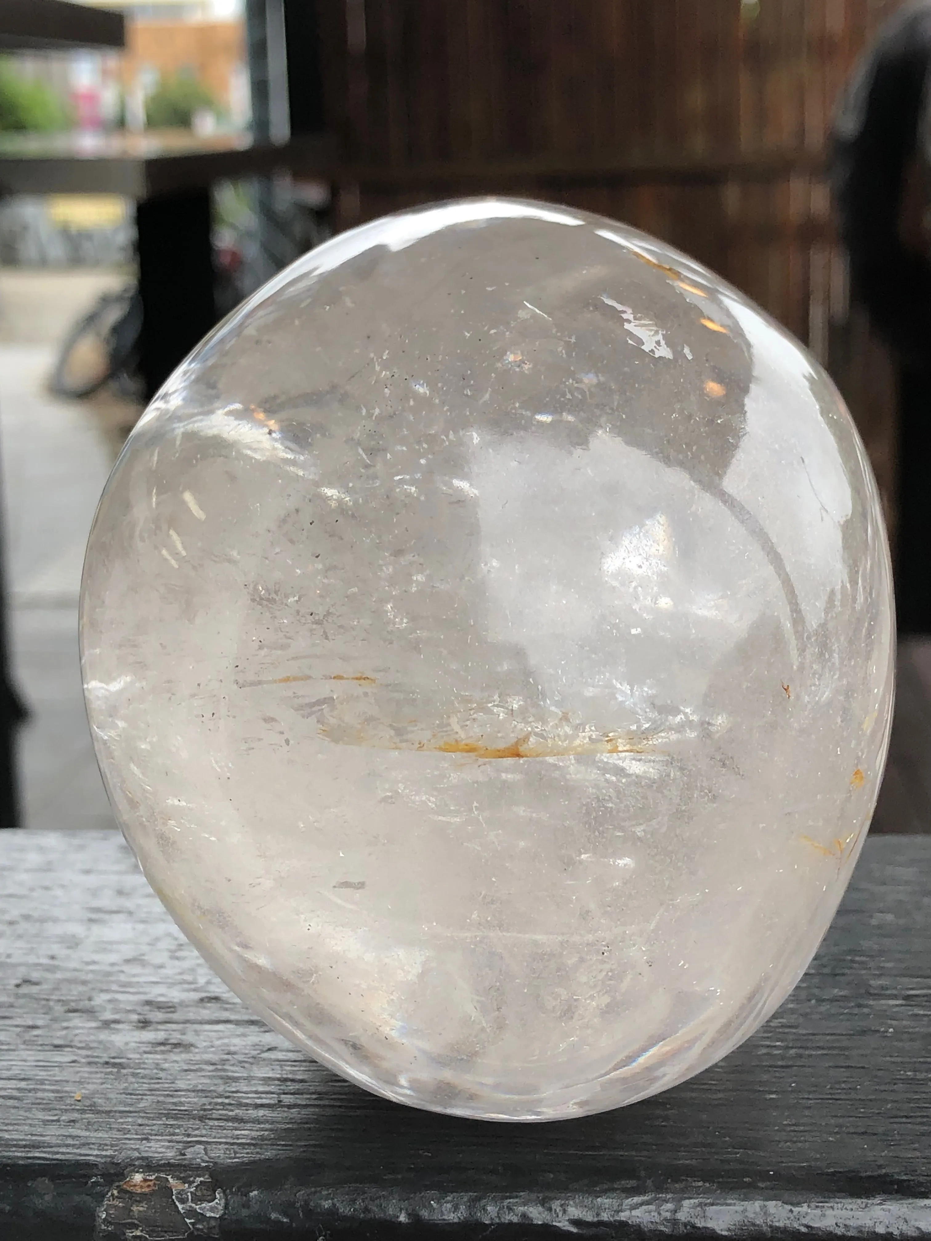 Himalayan Clear Quartz Hand-Carved Skull [1k1217]