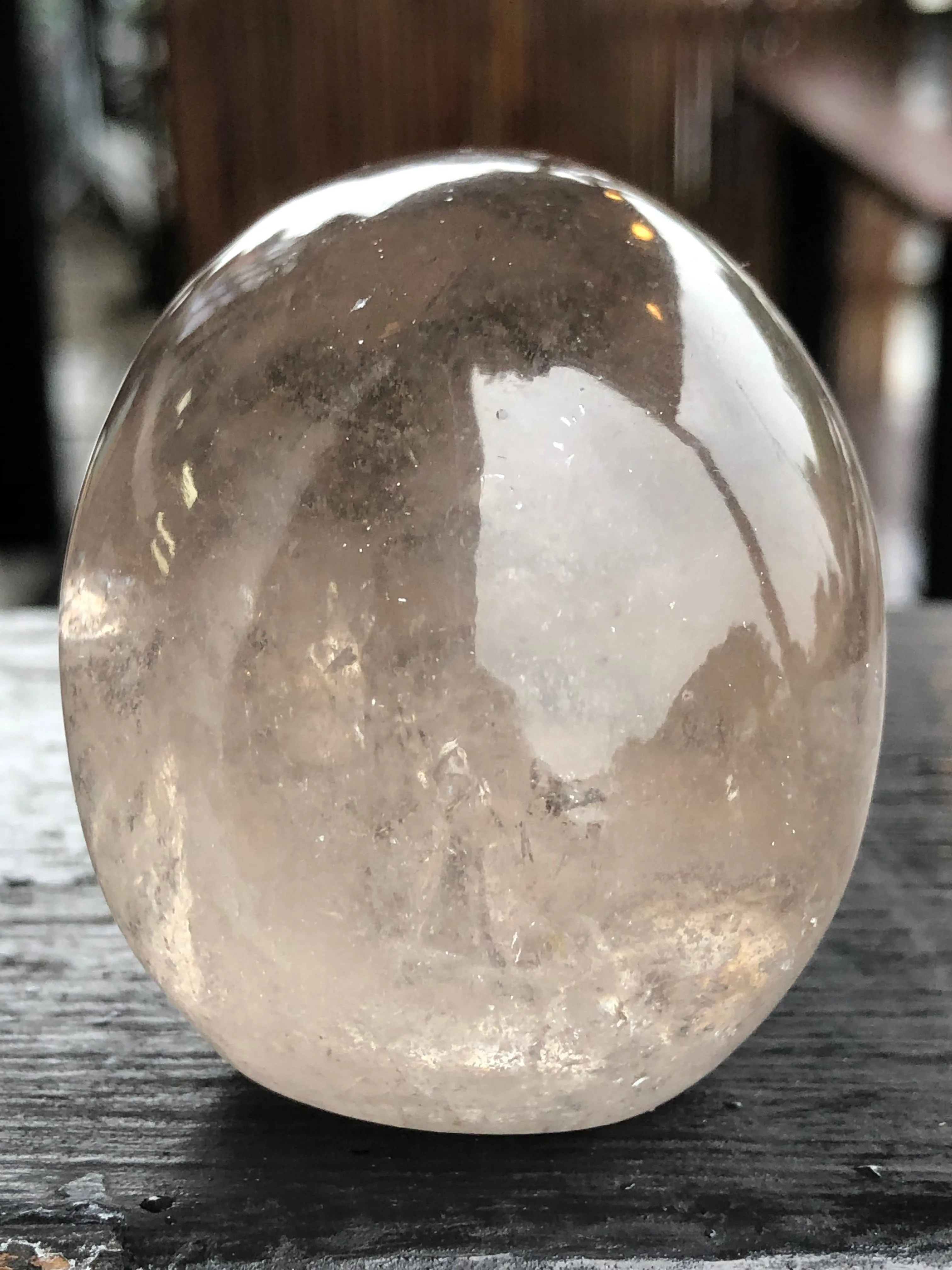 Himalayan Smoky Quartz Hand-Carved Skull [1k1222]