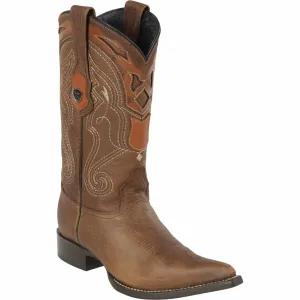 Honey Brown Pointy Mexican Boots