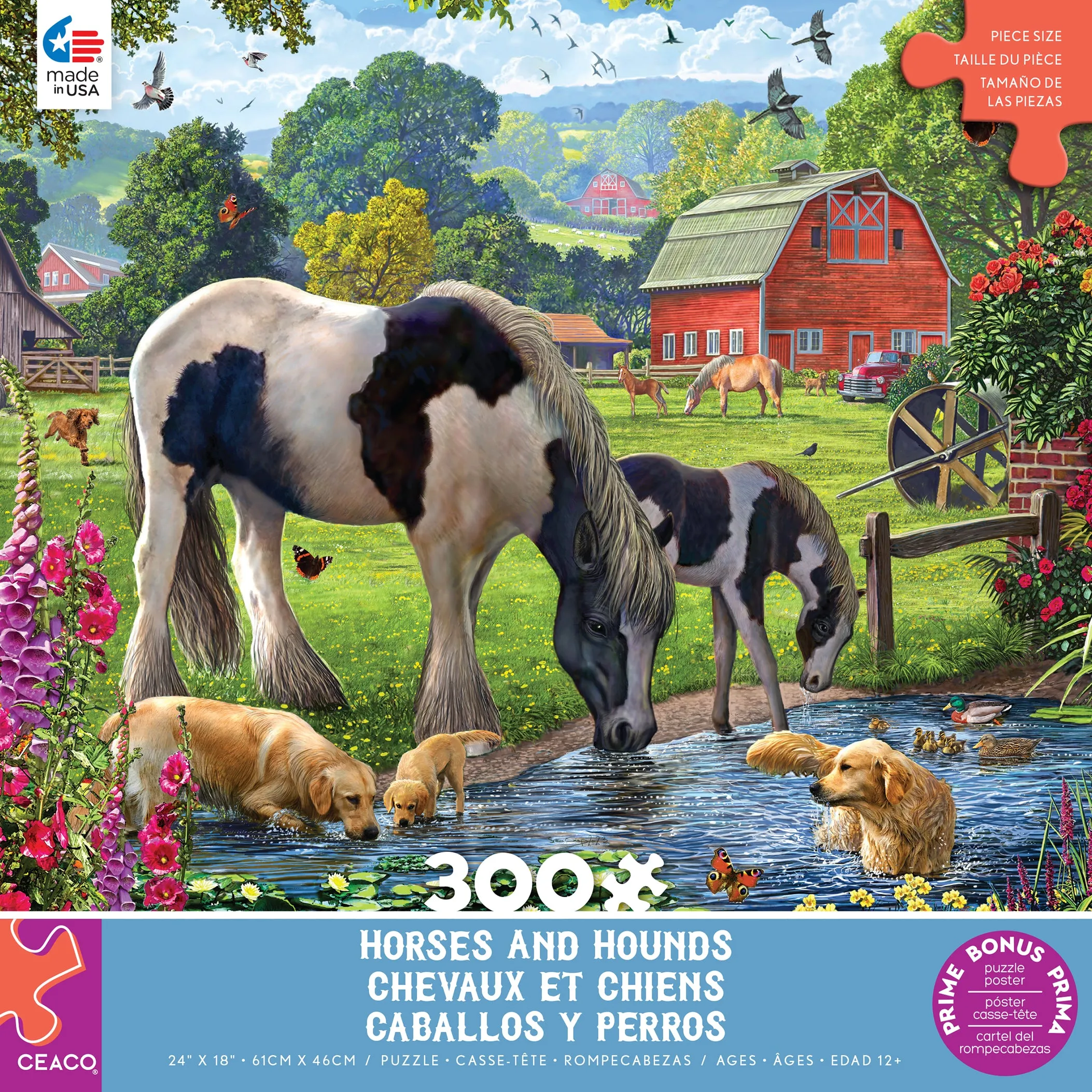 Horses & Hounds - 300 Piece Puzzle