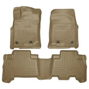 Husky Liners WeatherBeater Floor Liner - Front & Rear Tan | 2024-2010 Toyota 4Runner