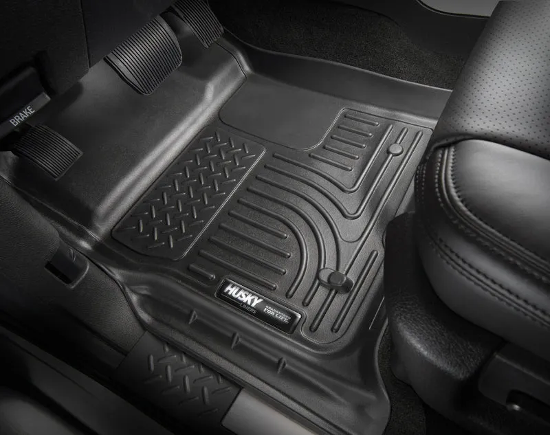 Husky Liners Weatherbeater Floor Liner - Front - Plastic - Black - Nissan Murano 2015-21 - (Pair)