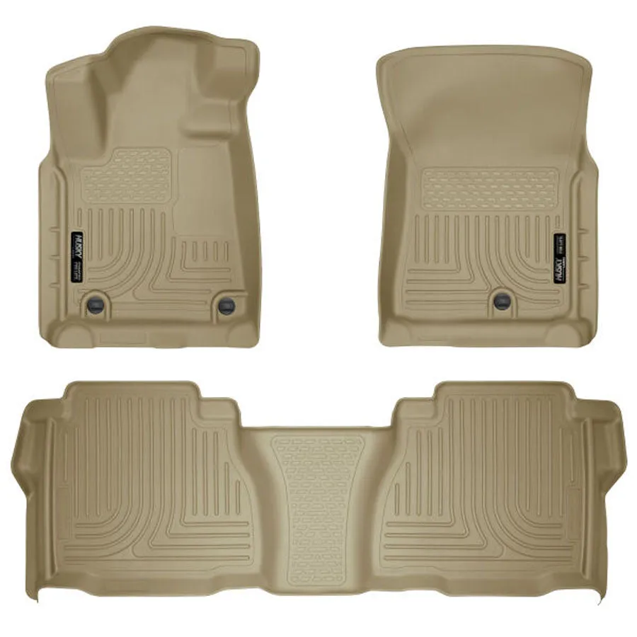 Husky Liners Weatherbeater Floor Liner Tan - Front & Rear | 2011-2007 Toyota Tundra