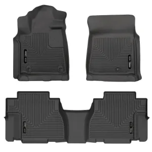 Husky Liners Weatherbeater Floor Liners Black - Front & Rear | 2011-2008 Toyota Sequoia