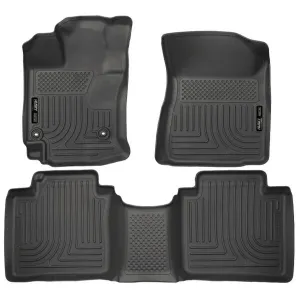 Husky Liners Weatherbeater Floor Liners Black - Front & Rear | 2015 Toyota Venza