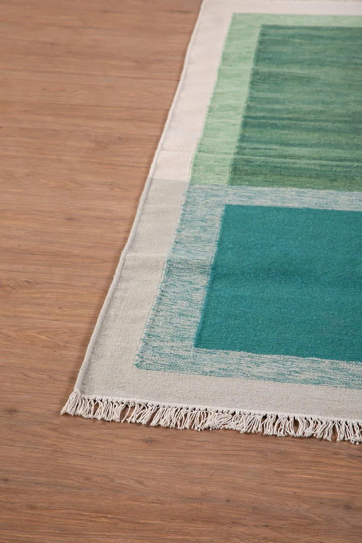 Jade Door Cotton And Wool Woven Rug