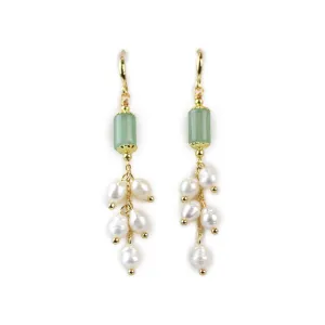 Jade Pearl Earrings