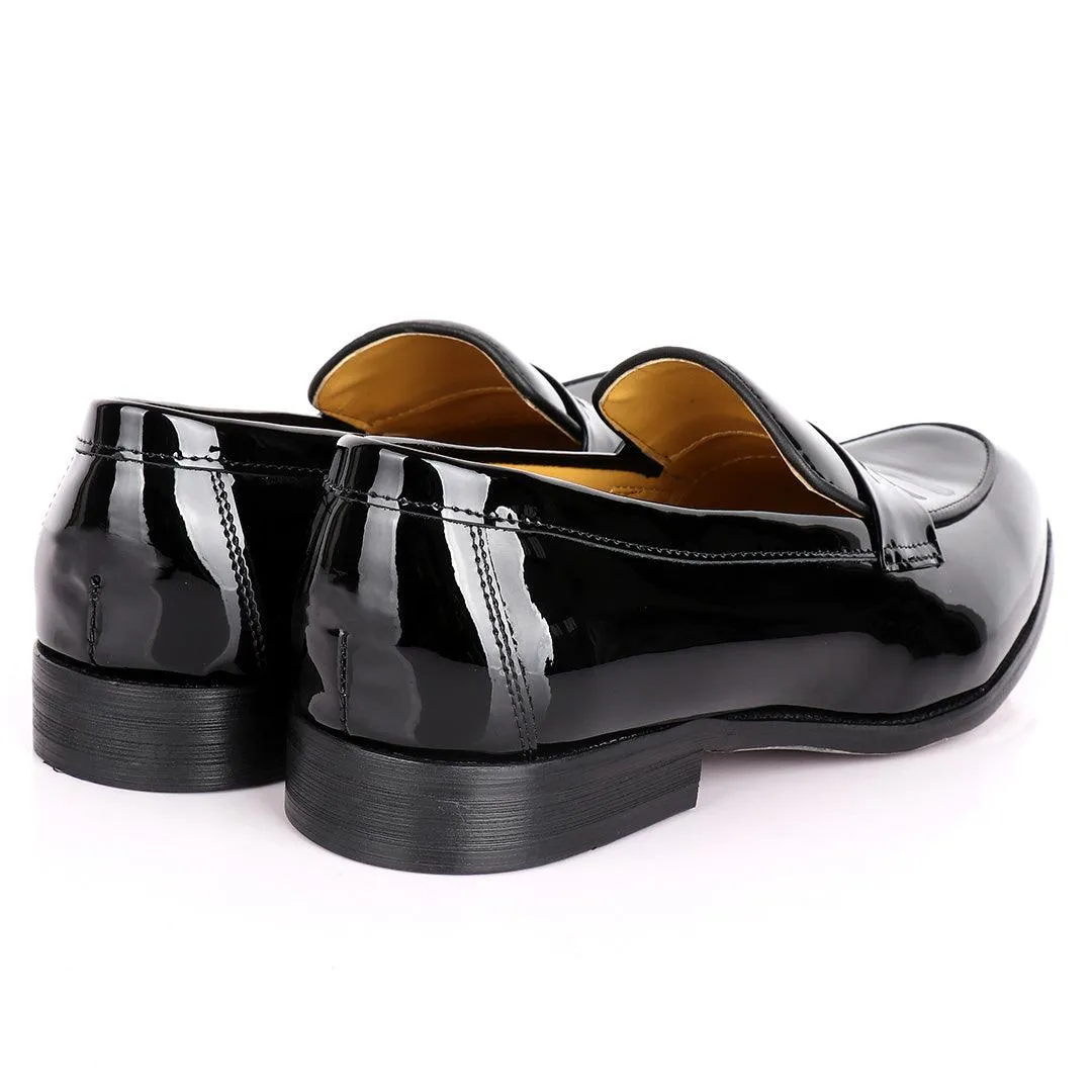 J.M Weston Black Wetlips Luxury Men's Loafers