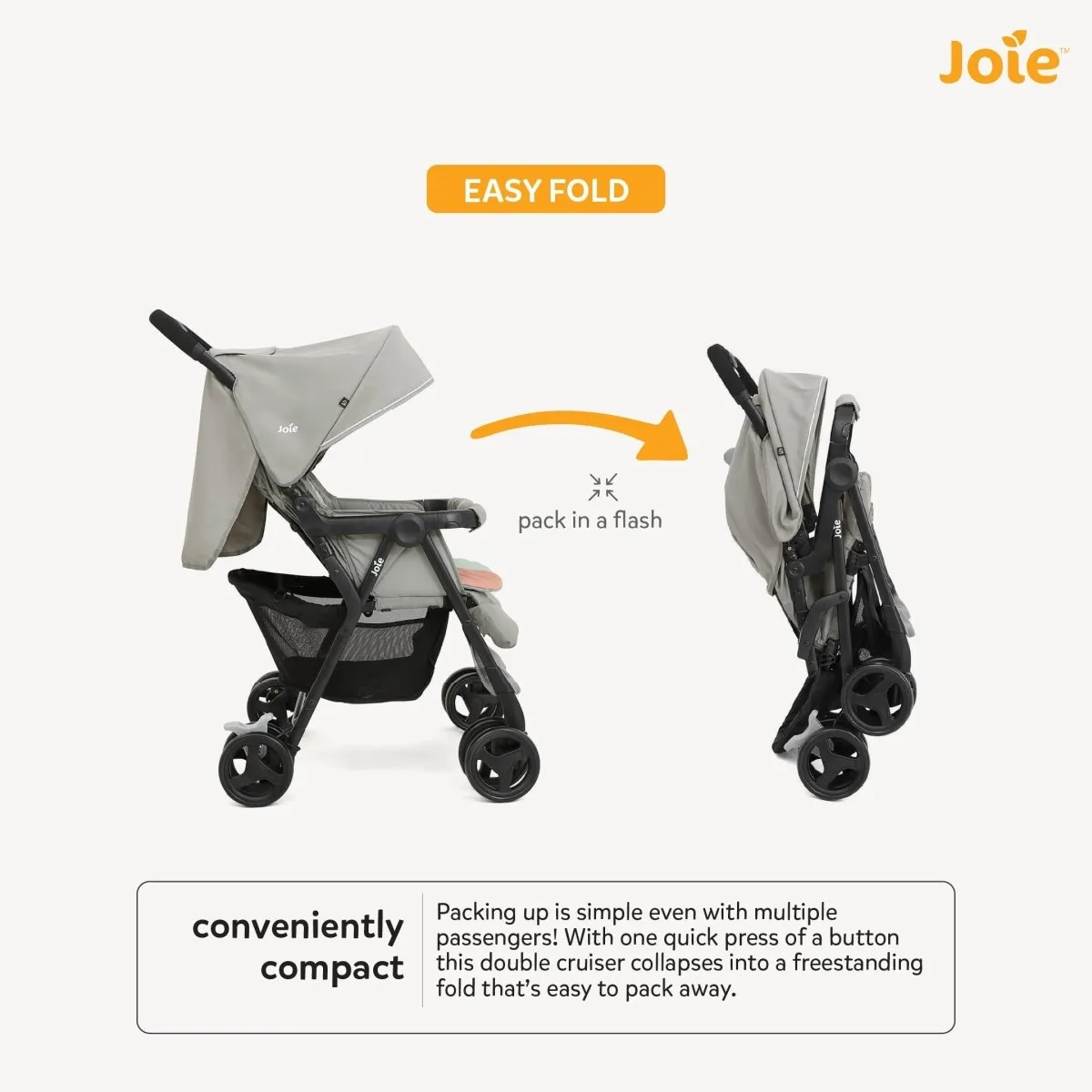 Joie Aire Twin W/ Rc Stroller Nectar & Mineral