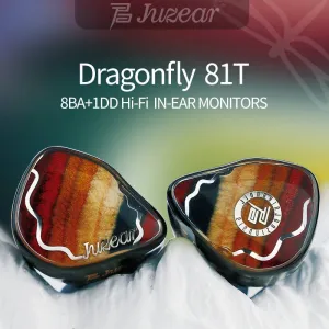 JUZEAR Dragonfly 81T 1DD 8BA Hybrid Drivers IEMs