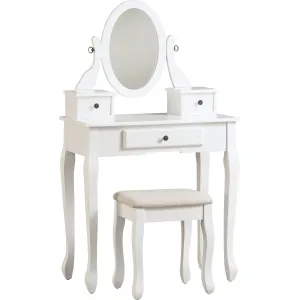 Kaslyn Vanity, Mirror & Stool