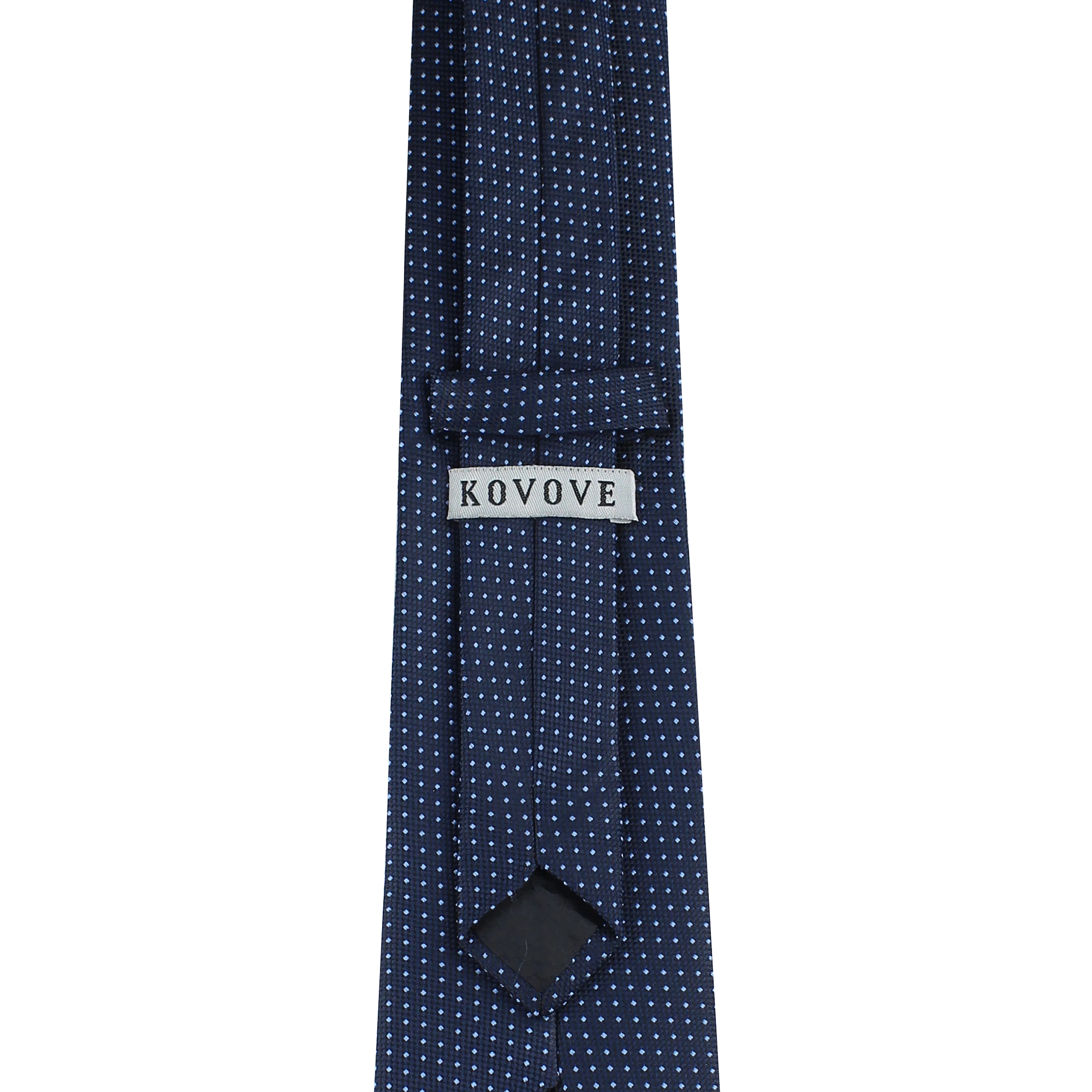 Kovove Graceful Blue Polka Dot Neck Tie For Men