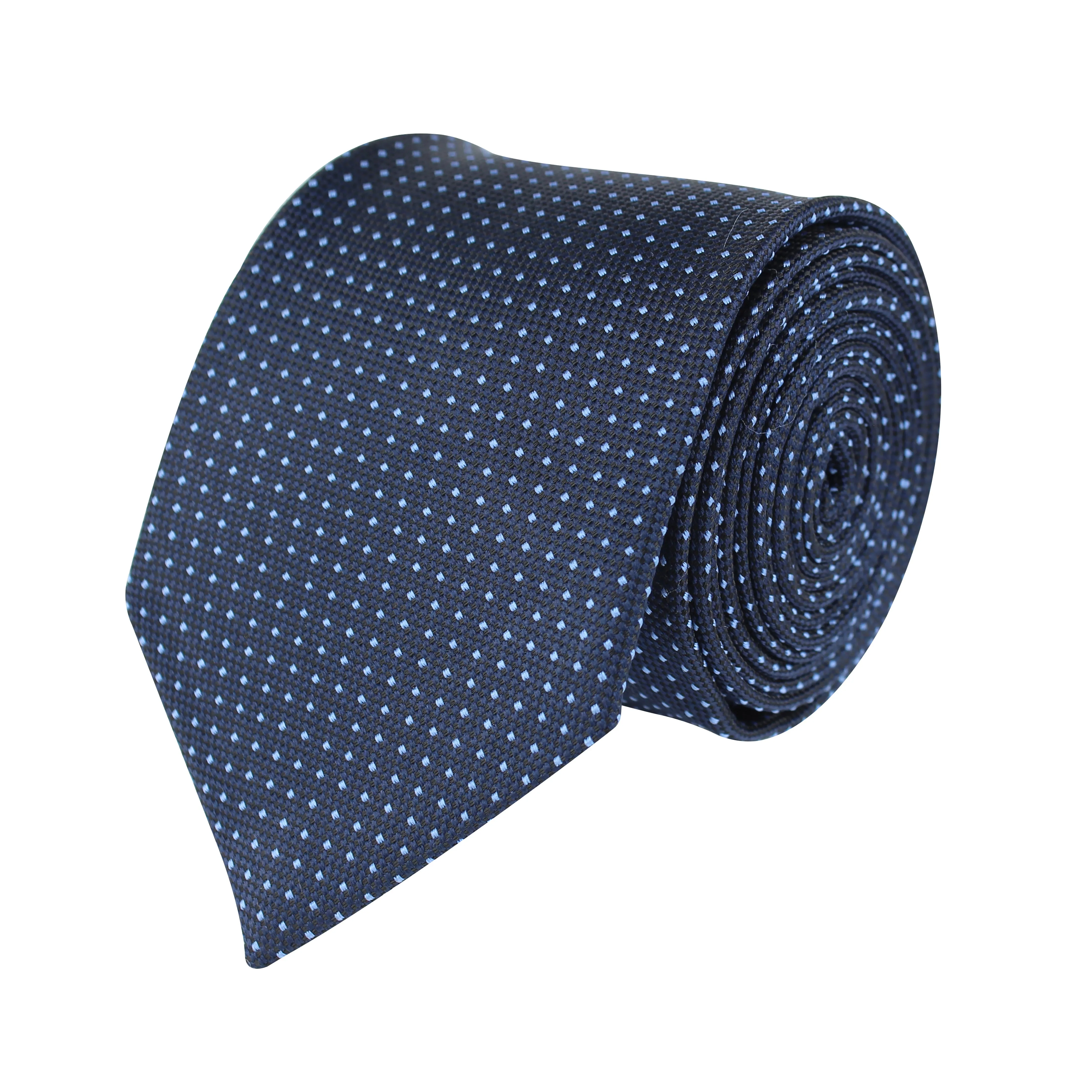 Kovove Graceful Blue Polka Dot Neck Tie For Men