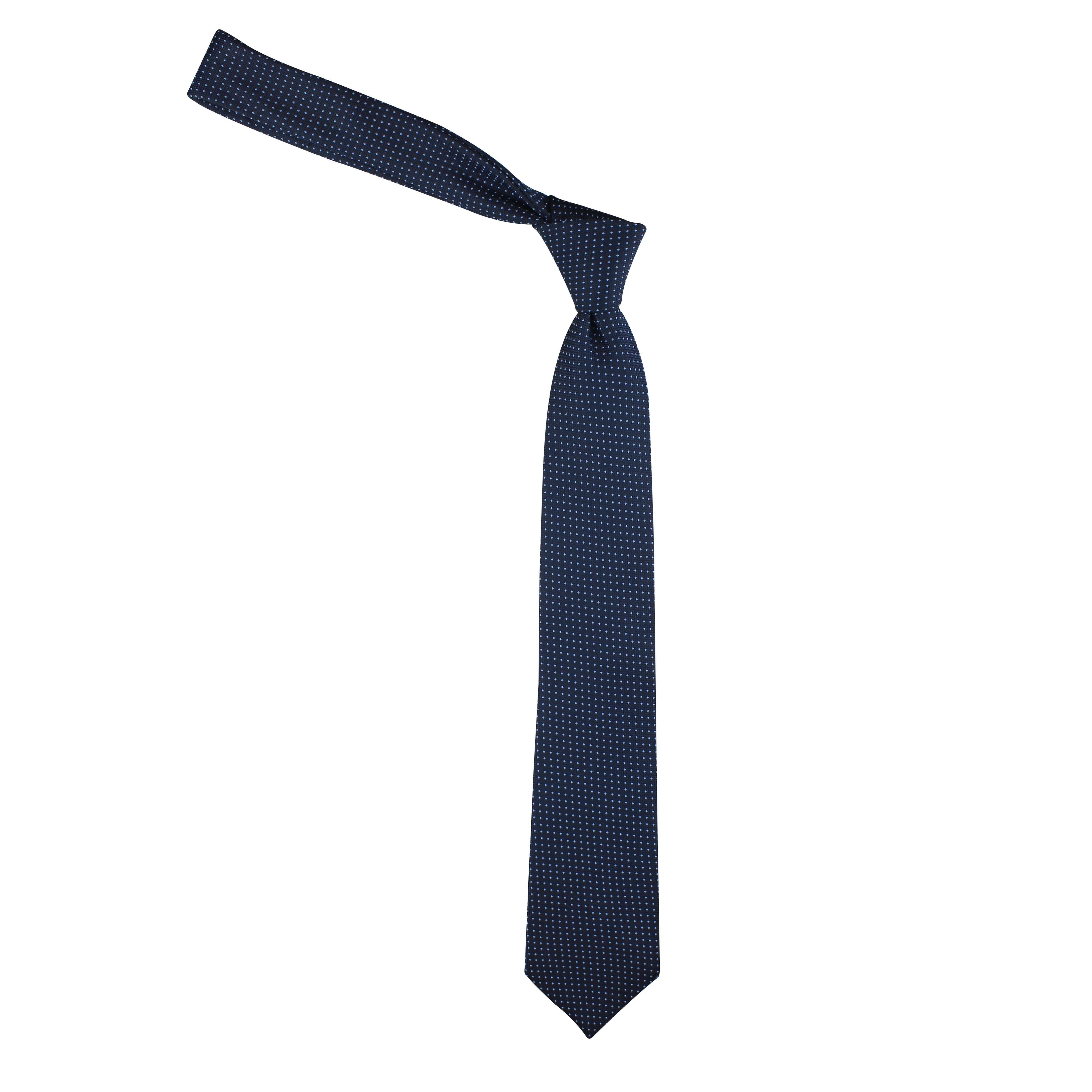 Kovove Graceful Blue Polka Dot Neck Tie For Men