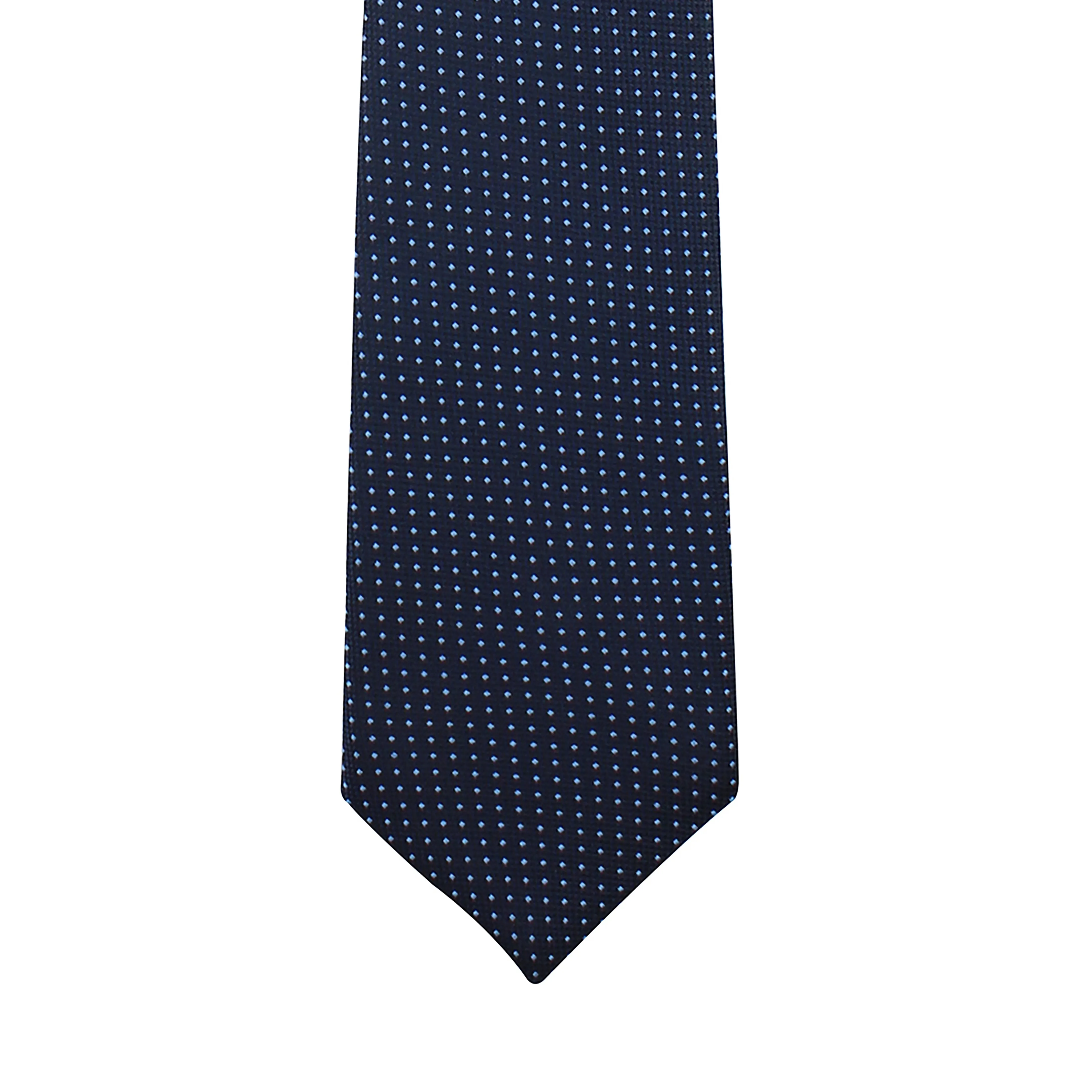 Kovove Graceful Blue Polka Dot Neck Tie For Men