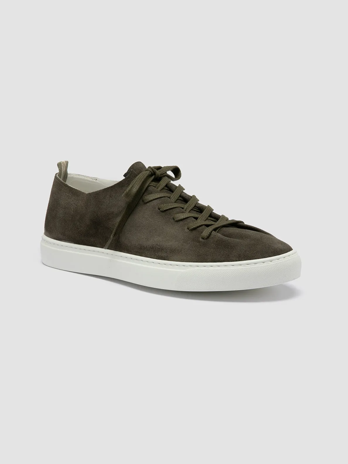 LEGGERA 001 - Green Suede Low Top Sneakers