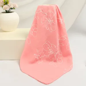 Lily Embroidered Hijab - Rose