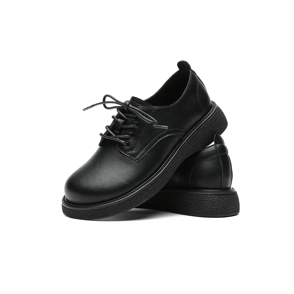 Low Cut Black Leather Shoes