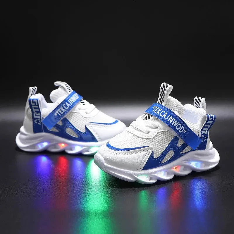 Luminous LED Glowing Breathable  Lighting Running Mesh Sneakers