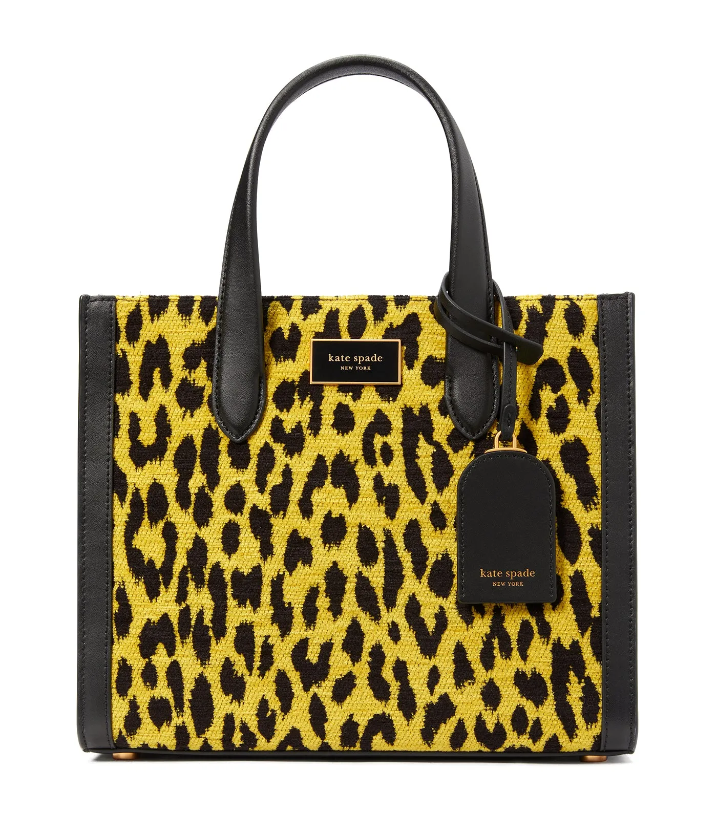 Manhattan Modern Leopard Chenille Small Tote Wild Chamomile Multi