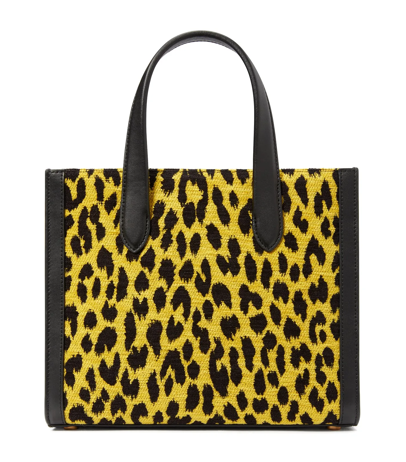 Manhattan Modern Leopard Chenille Small Tote Wild Chamomile Multi