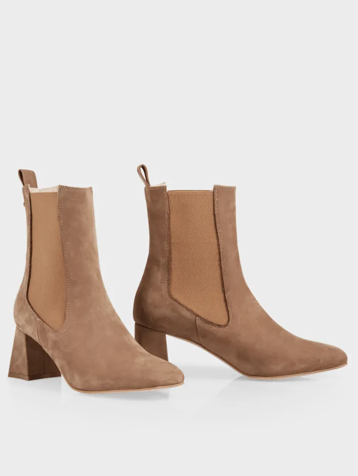 Marc Cain Collections Nubuck Ankle Boots In Bright Toffee XC SB.07 L18 Col 618