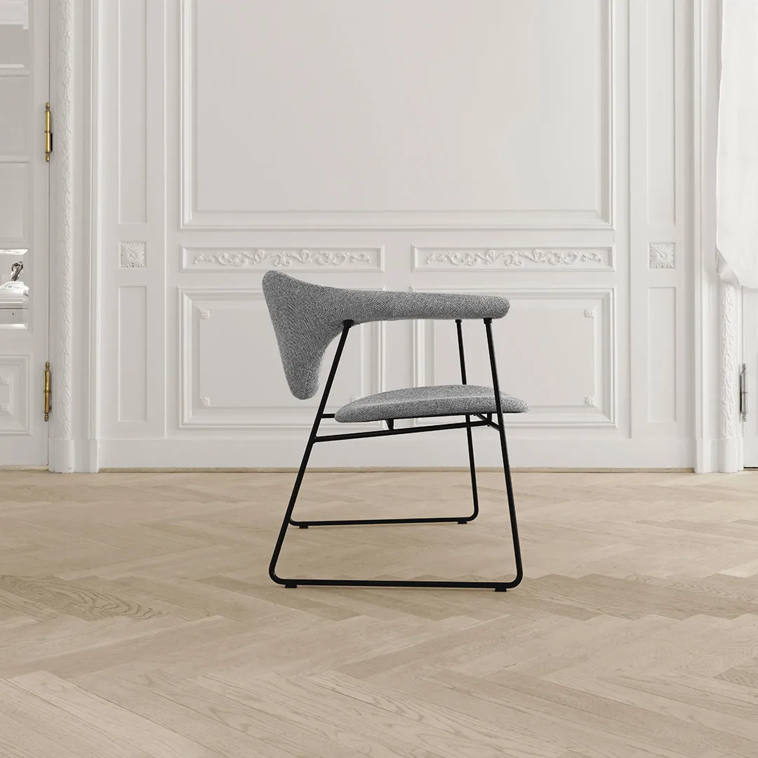 Masculo Dining Chair - Sledge Base