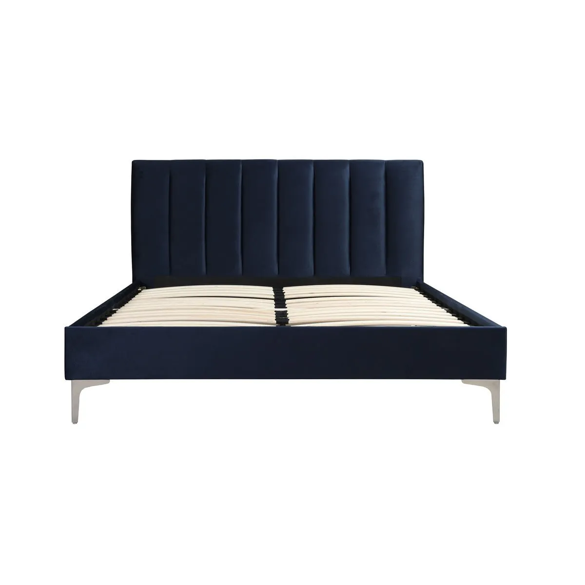 Melina Blue Full Upholstered Platform Bed