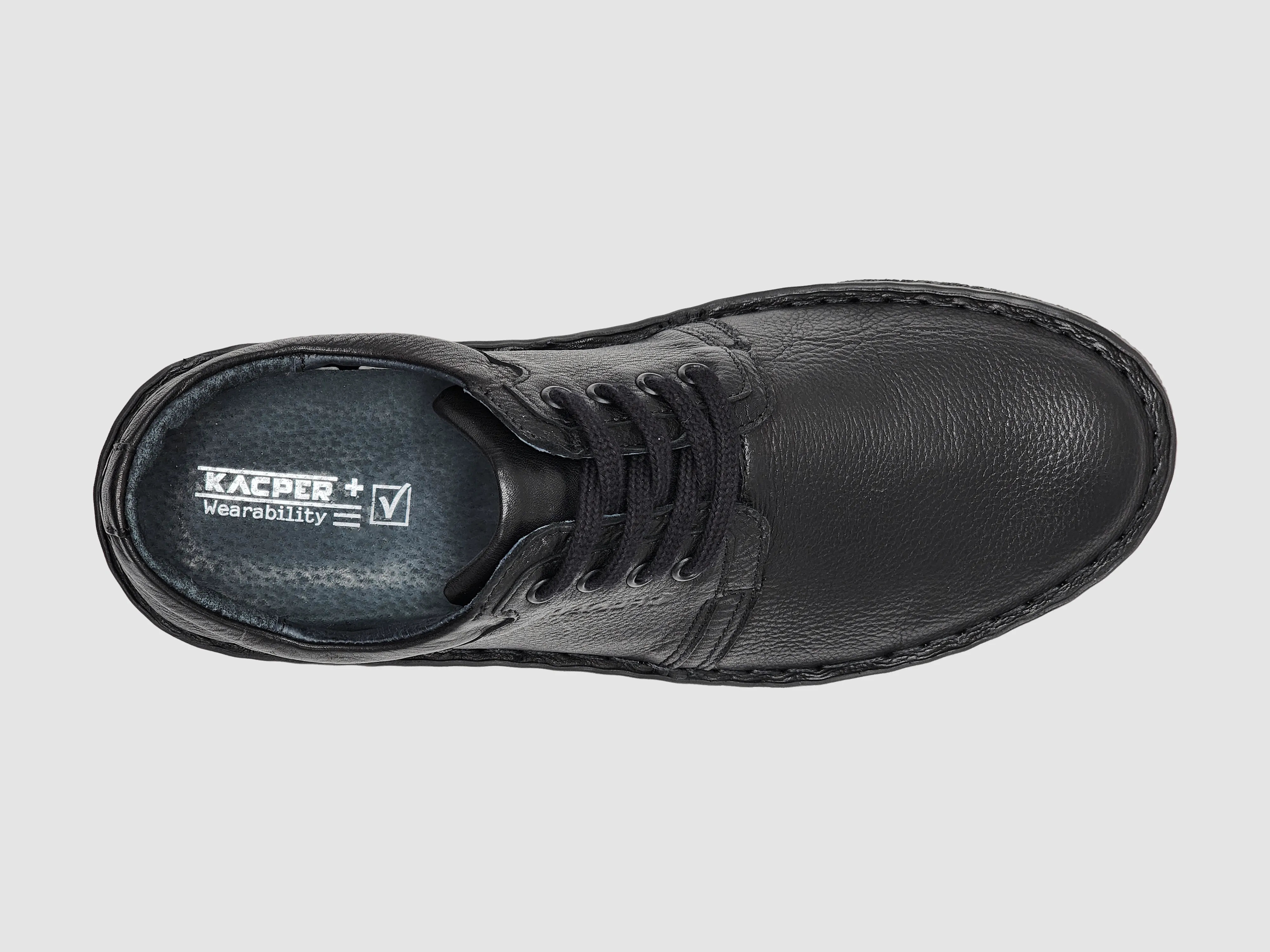 Men's Frosty Leather Shoes - Black