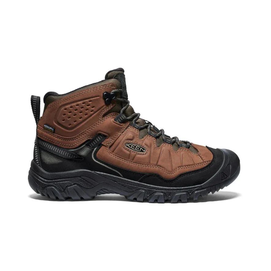 Men's Keen Targhee IV Waterproof Hiking Boot Color: Bison/ Black (WIDE WIDTH)