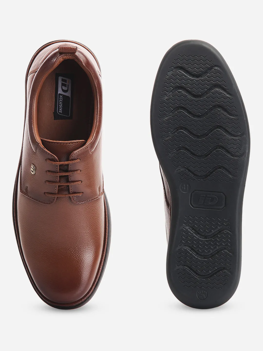 Men's Tan Round Toe Lace Up Semi Formal (ID2226)