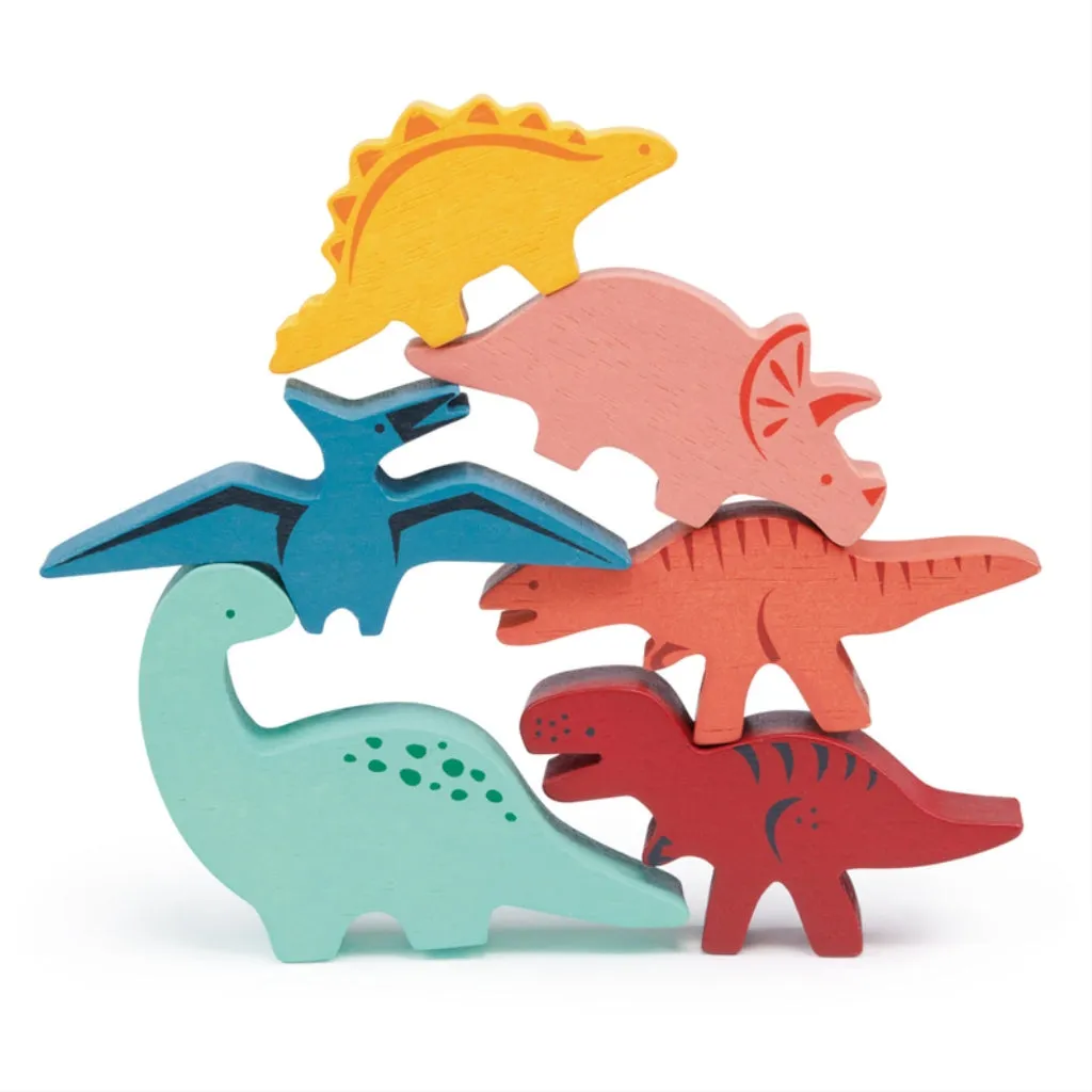 Mentari Happy Stacking Dinosaurs Set & Bag