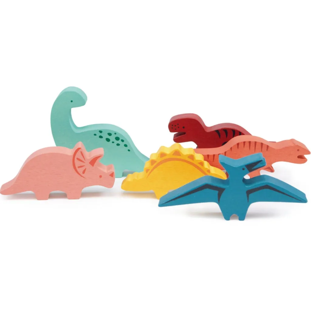 Mentari Happy Stacking Dinosaurs Set & Bag