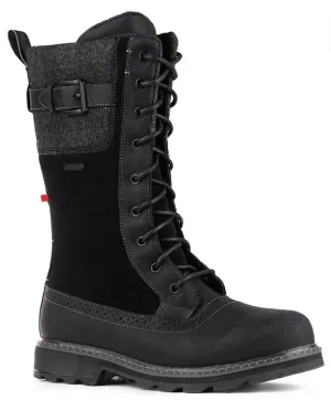 NexGrip Black Jenna Tall Women’s Snow Boot Waterproof with Retractable Ice Claw Cleats NEXX