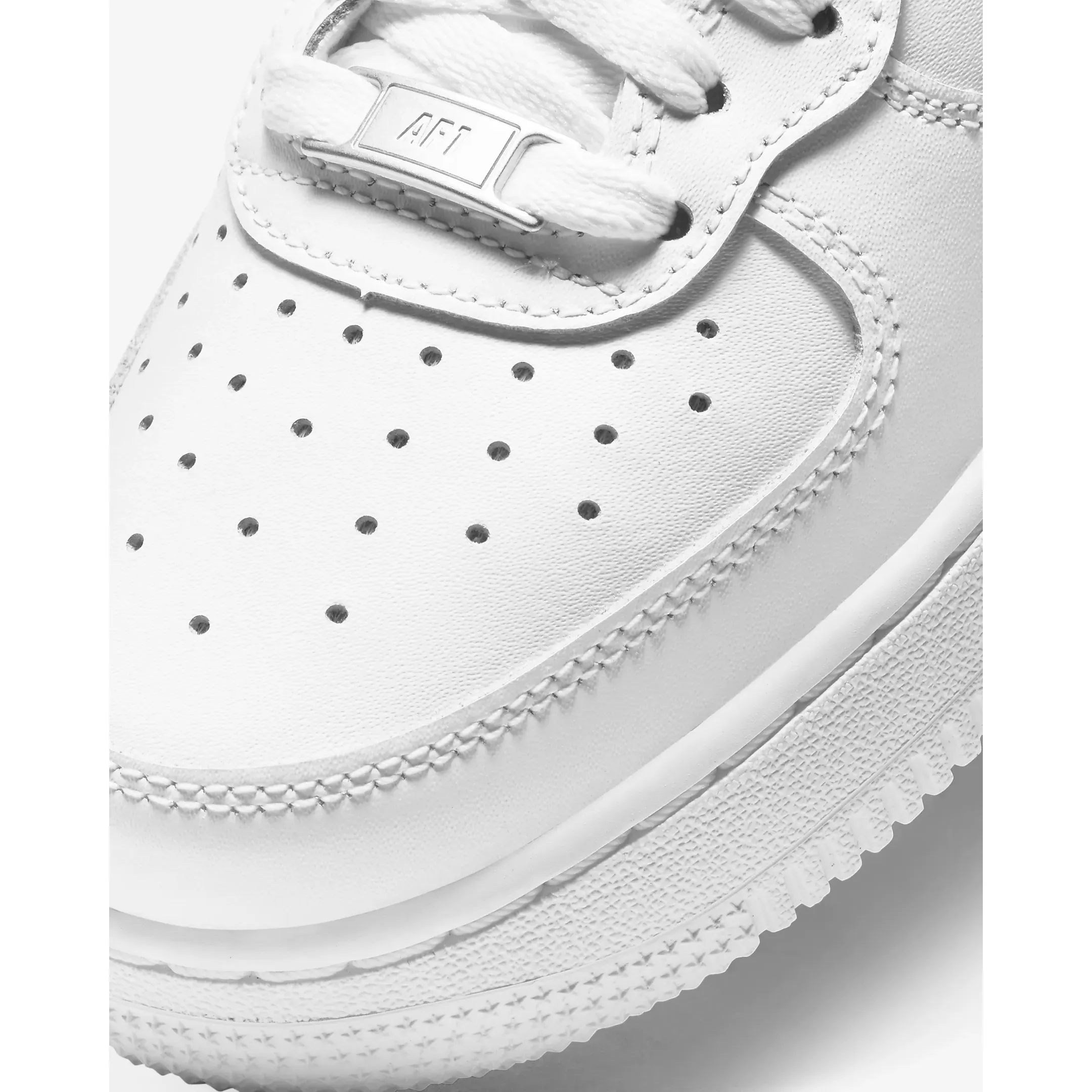 Nike Kid's Air Force 1 Mid LE Shoes - All White