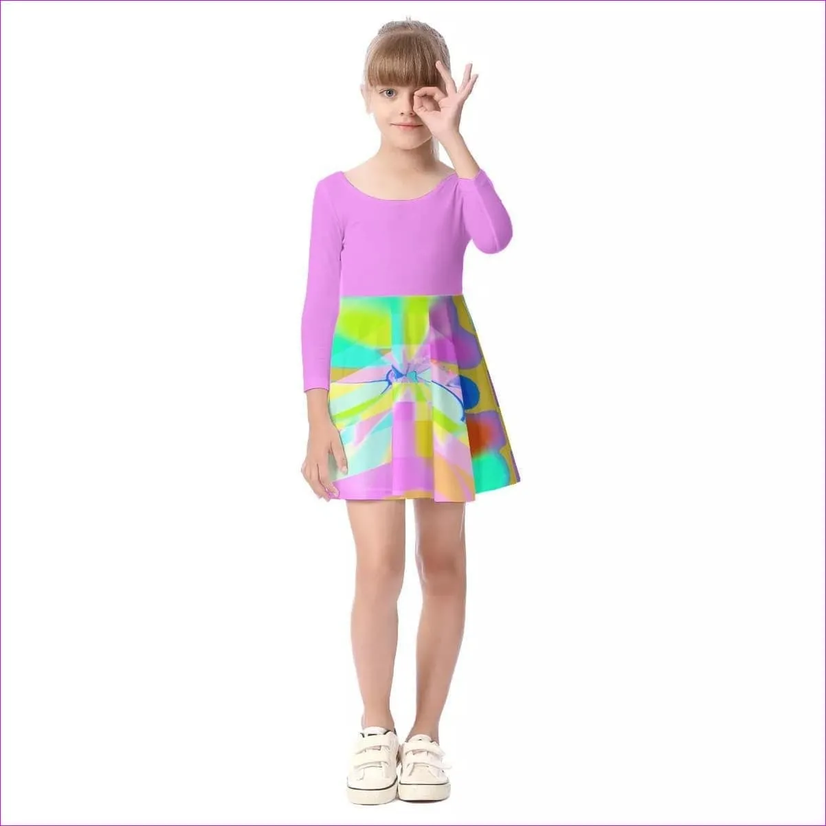 Northern Lights Kids Girls Long Sleeve Dress