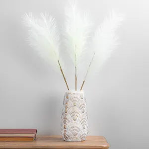 Off White Pampas Grass Stem - 80cm