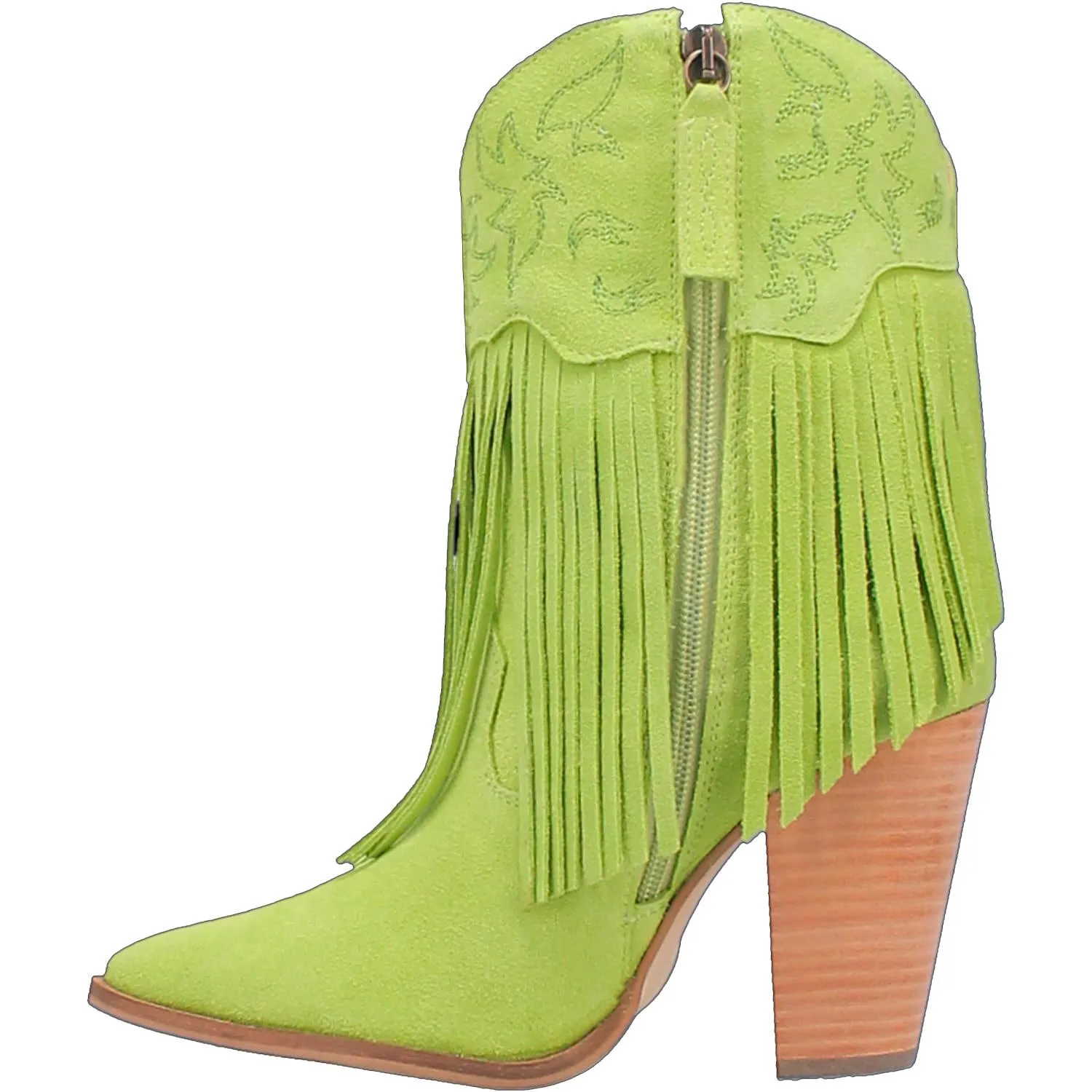 Online Exclusive | Dingo | Crazy Train Cowboy Boots in Lime**PREORDER