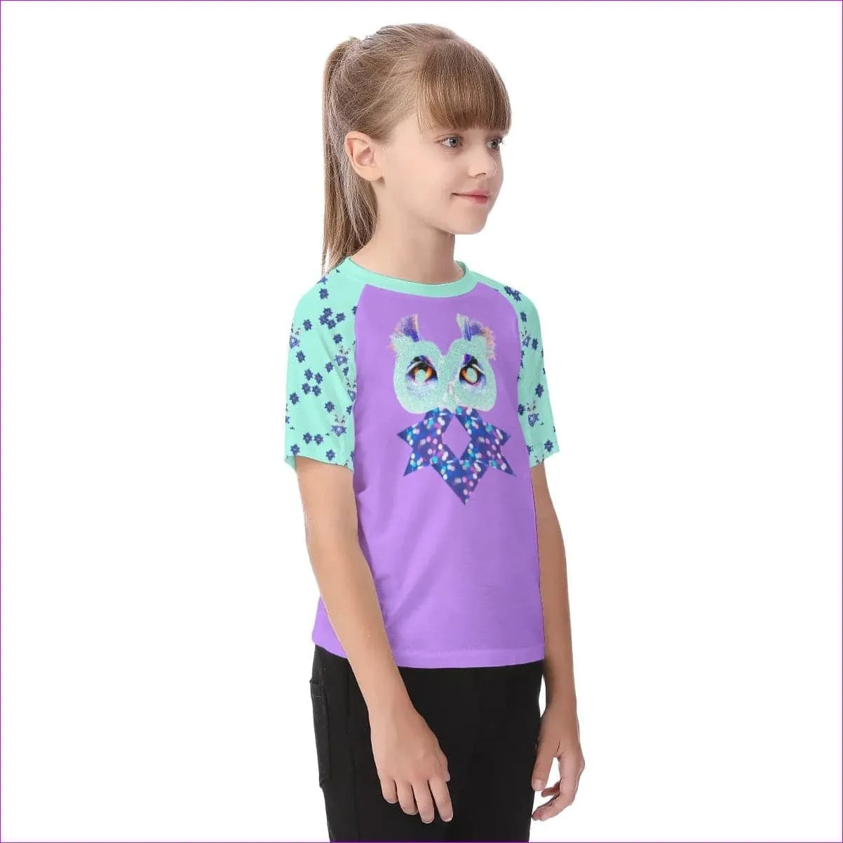 Owl-Some Kids Raglan Sleeve T-shirt