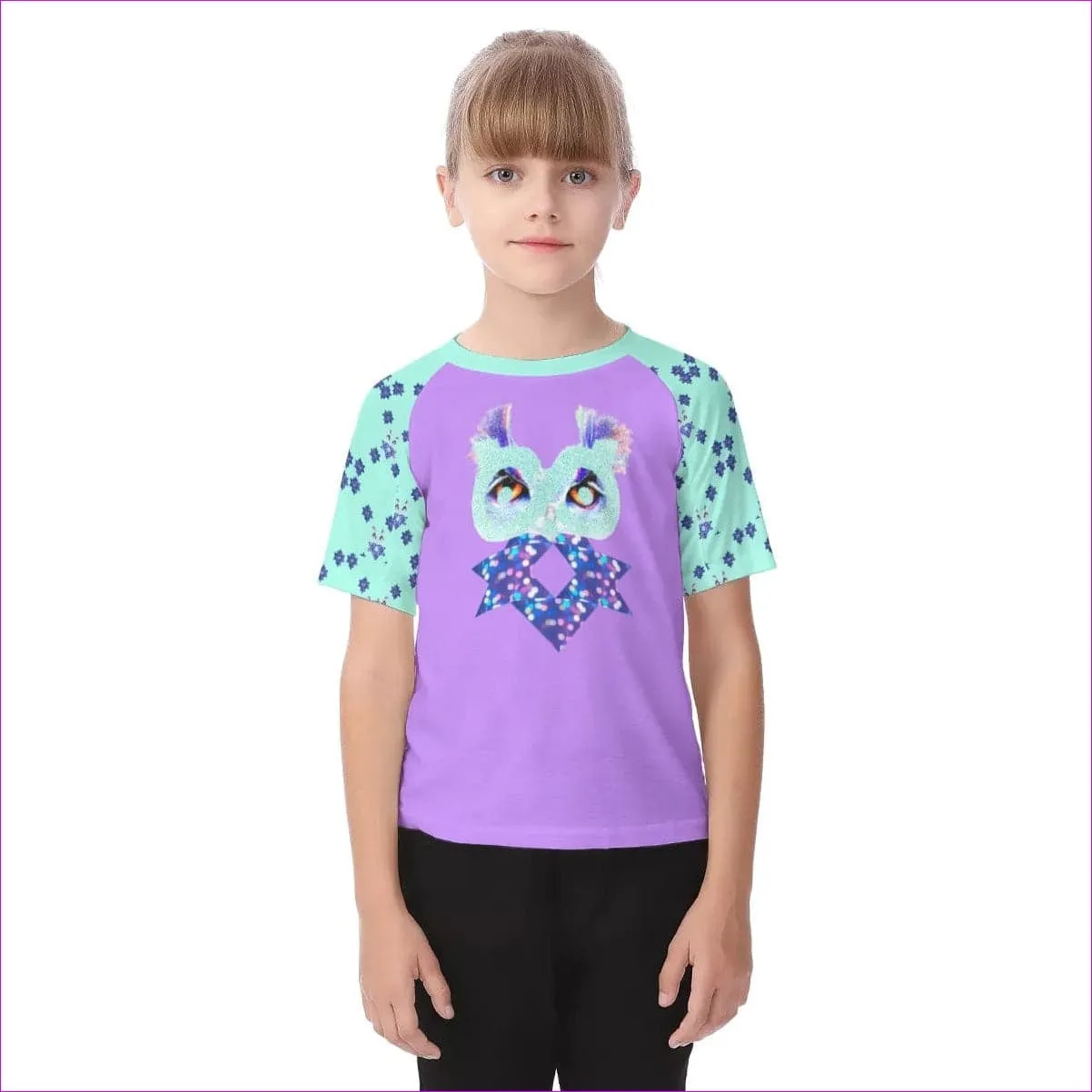 Owl-Some Kids Raglan Sleeve T-shirt