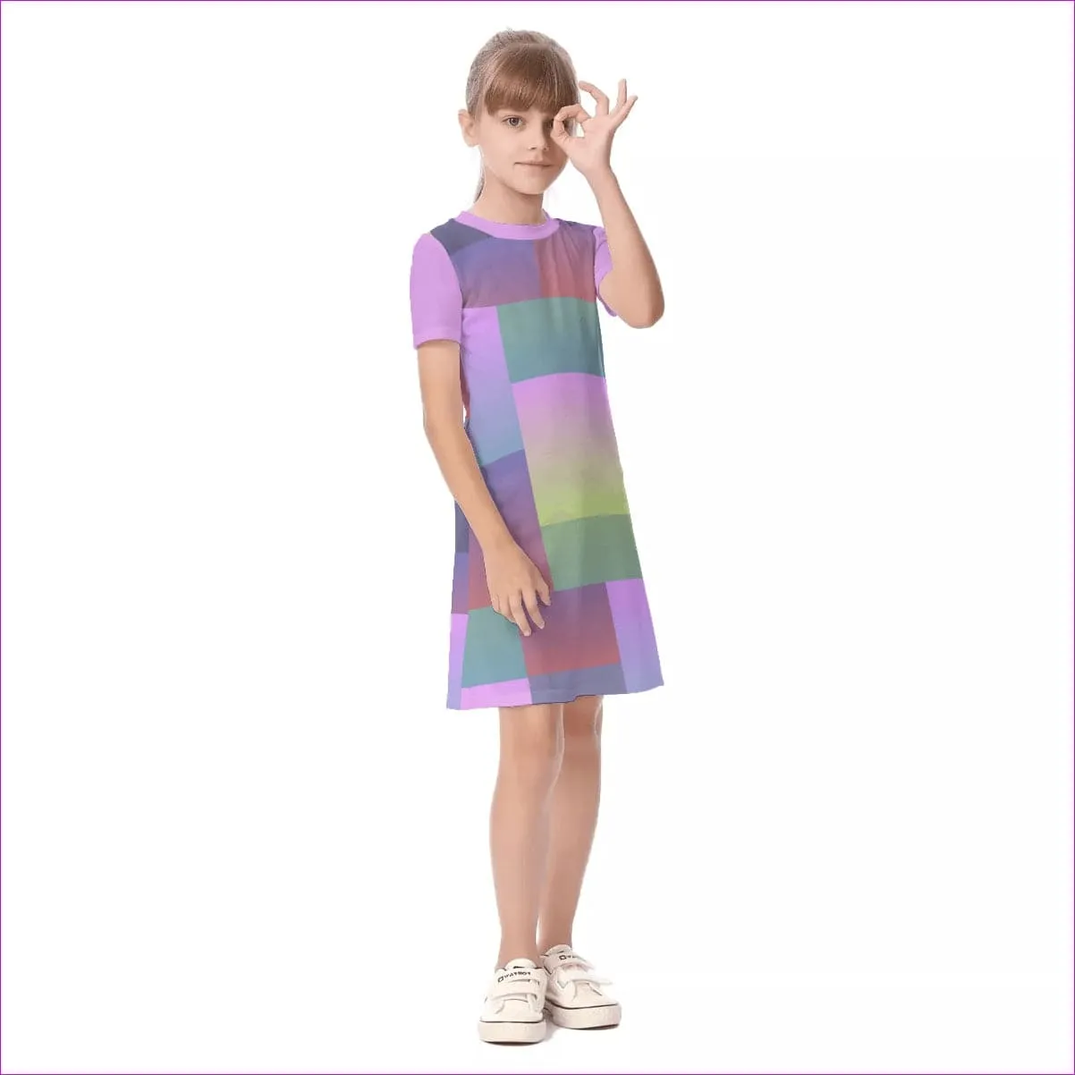 Paxx 2 Kids Girls Short Sleeve Dress