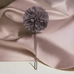 Peluche Graceful Grey Brooch For Men