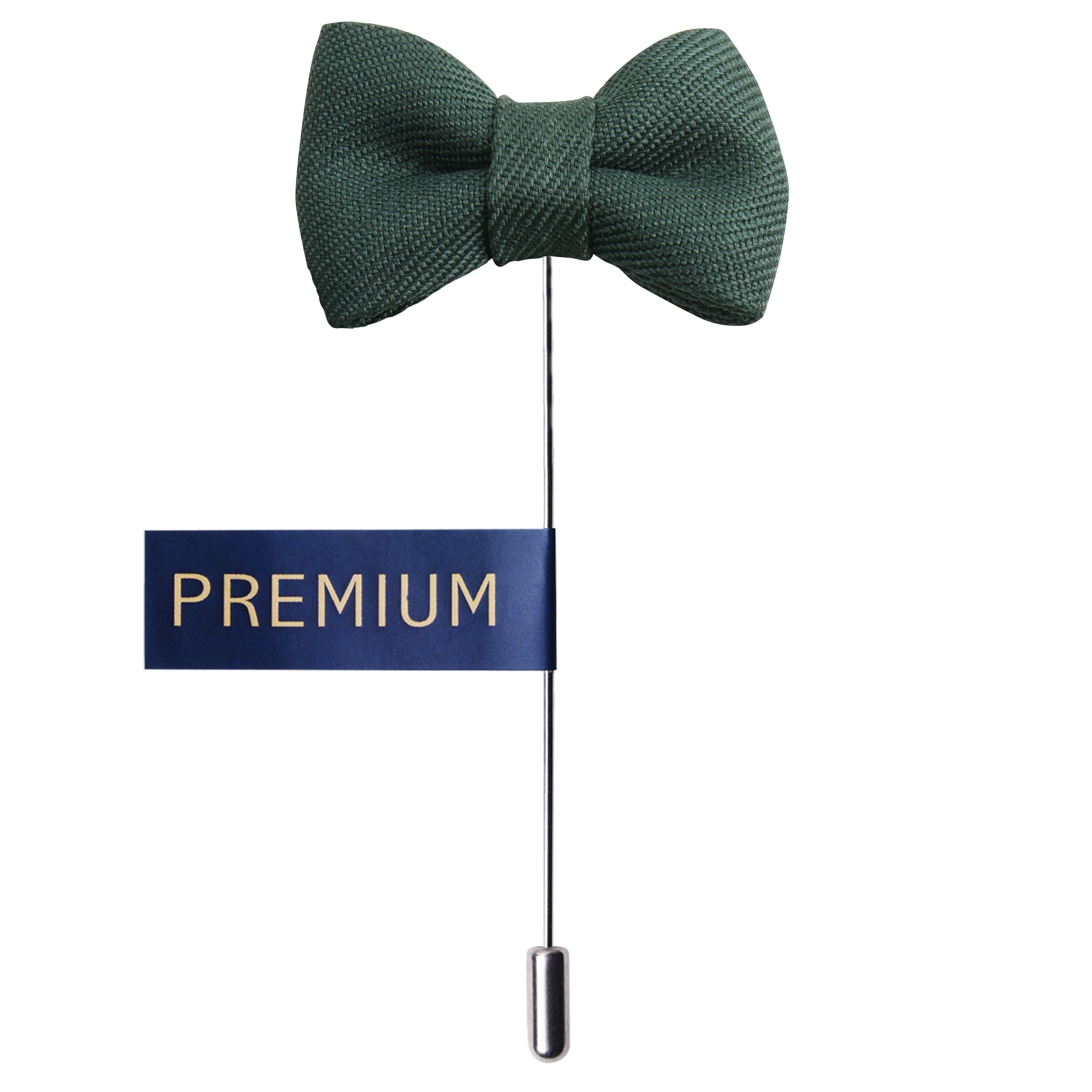 Peluche The Graceful Bow Green Brooch