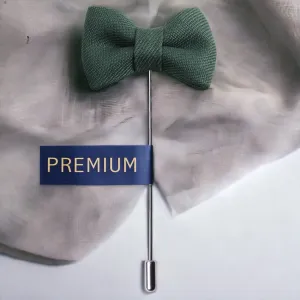 Peluche The Graceful Bow Green Brooch