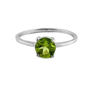 Peridot Sterling Silver Ring