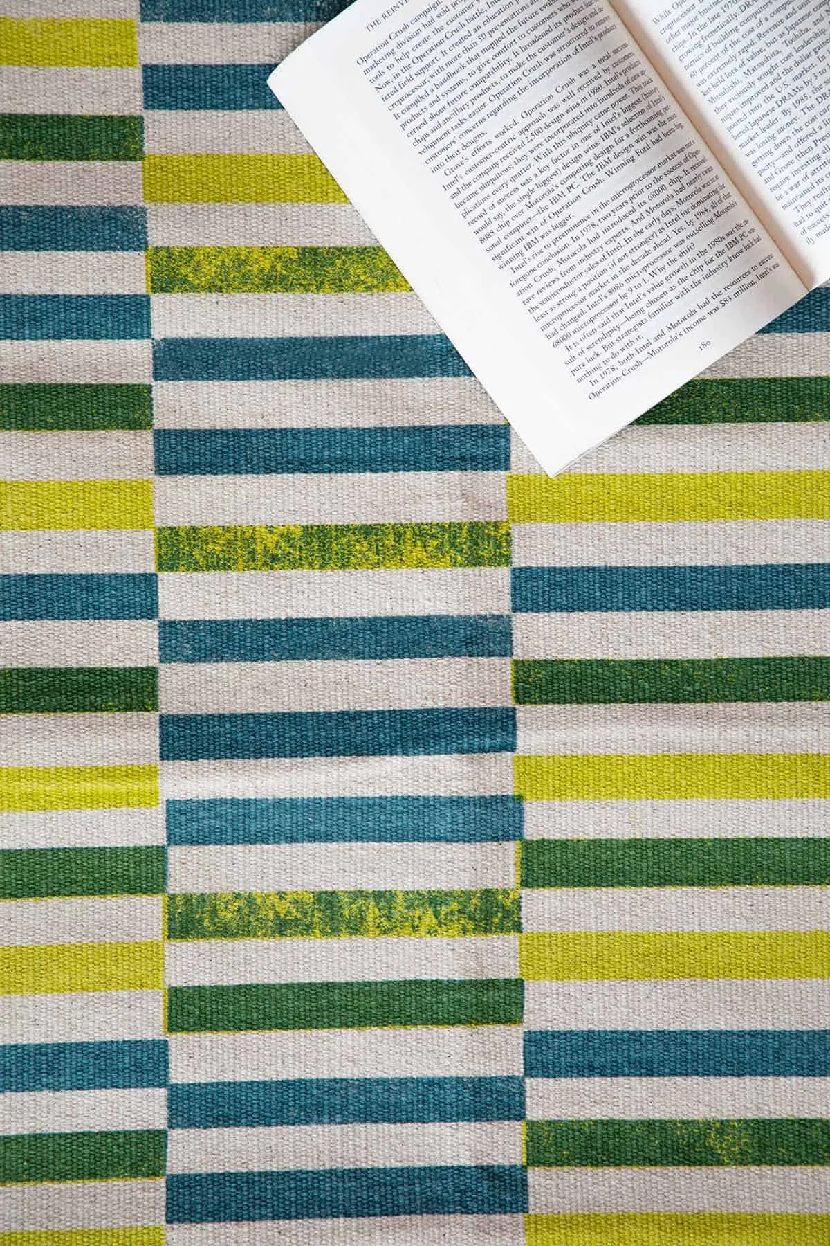 Piano Pure Cotton Printed Rug (Multi-Colored)