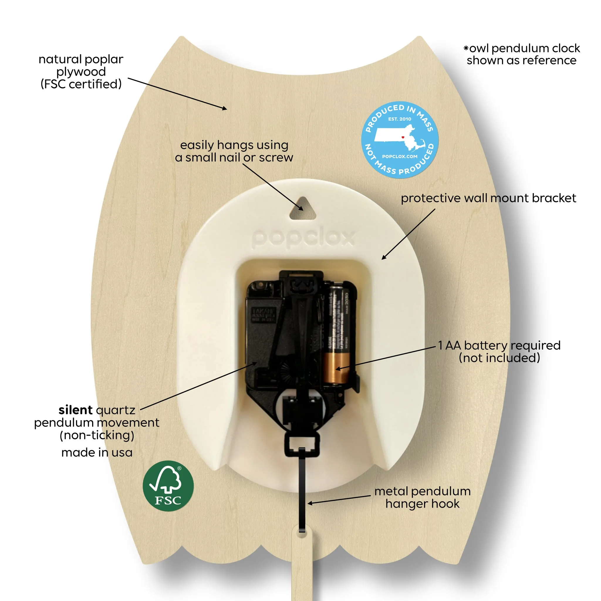 pickleball - pendulum clock