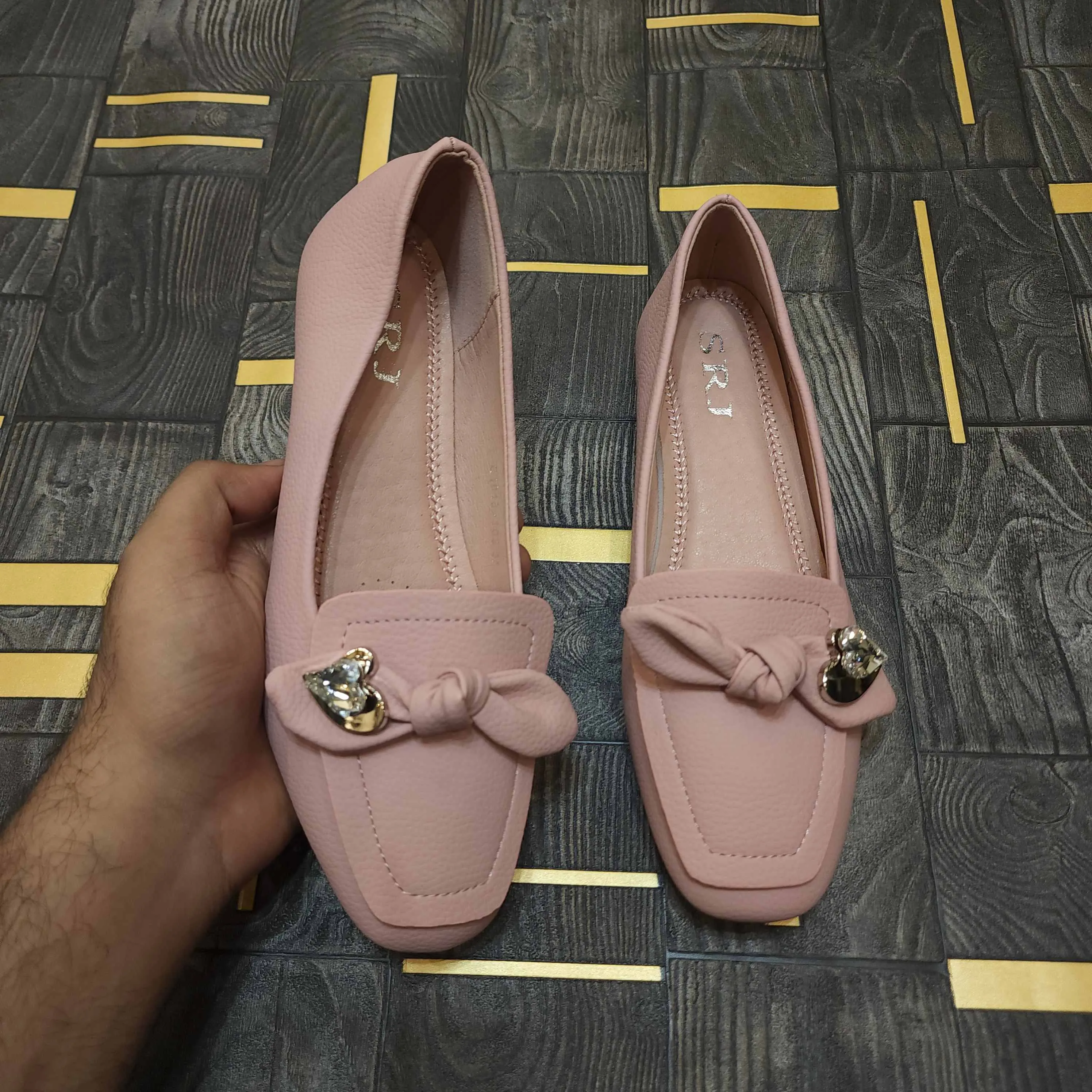 Pink Bow Pump Shoes