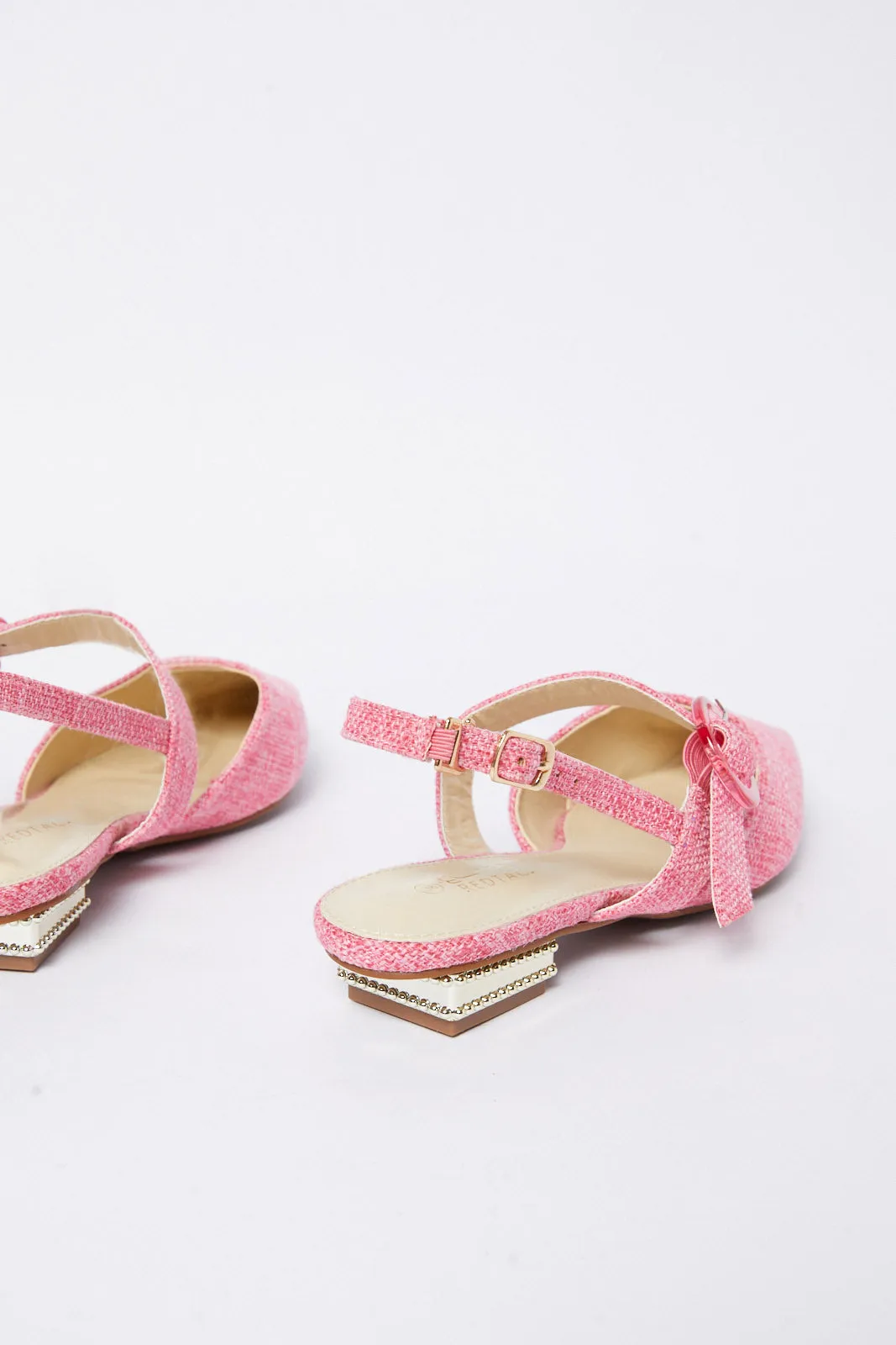 Pink Linen Shoe