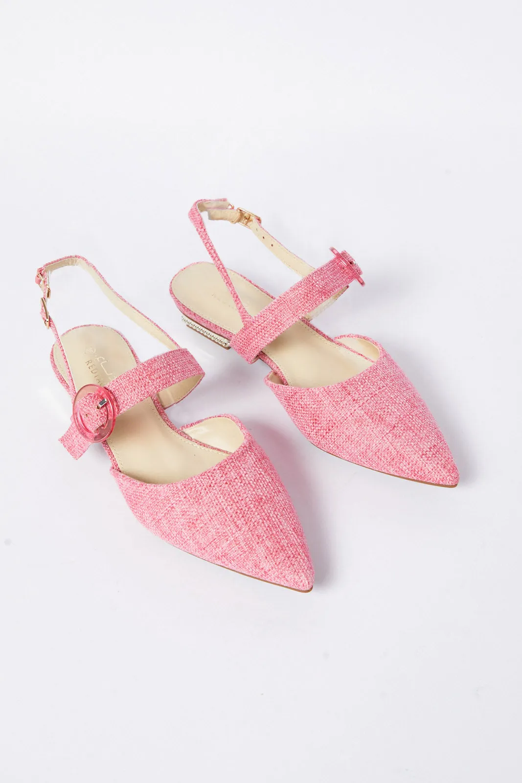 Pink Linen Shoe